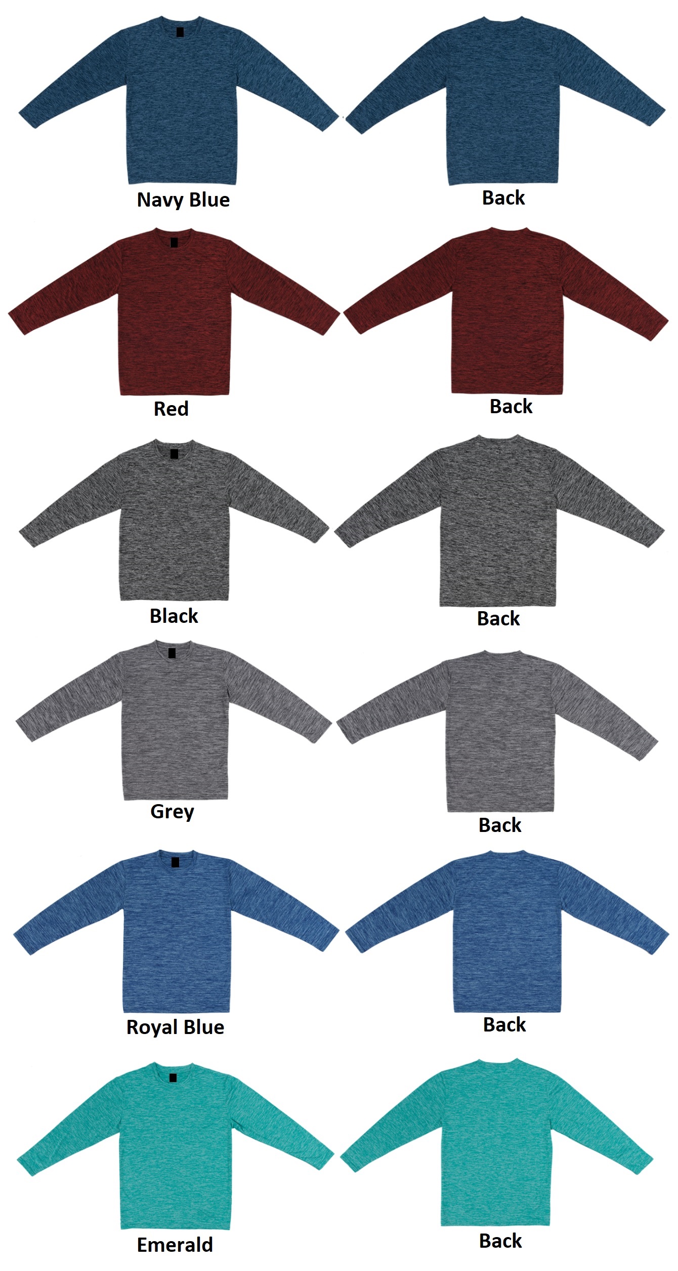 Quick Dry Round Neck Long Sleeve T-Shirt