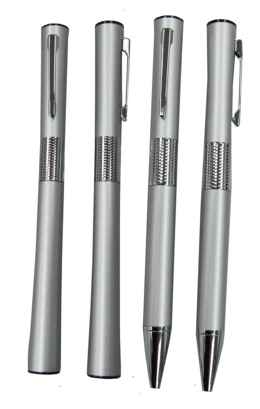 Executive Silver Metal Roller Pen and Ballpen (GM53)