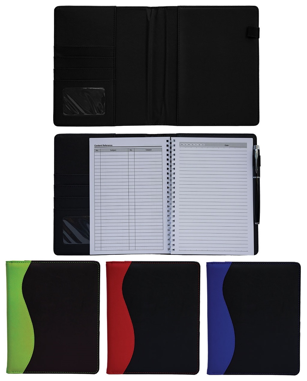 A5 size Wavy PU Leather Notebook