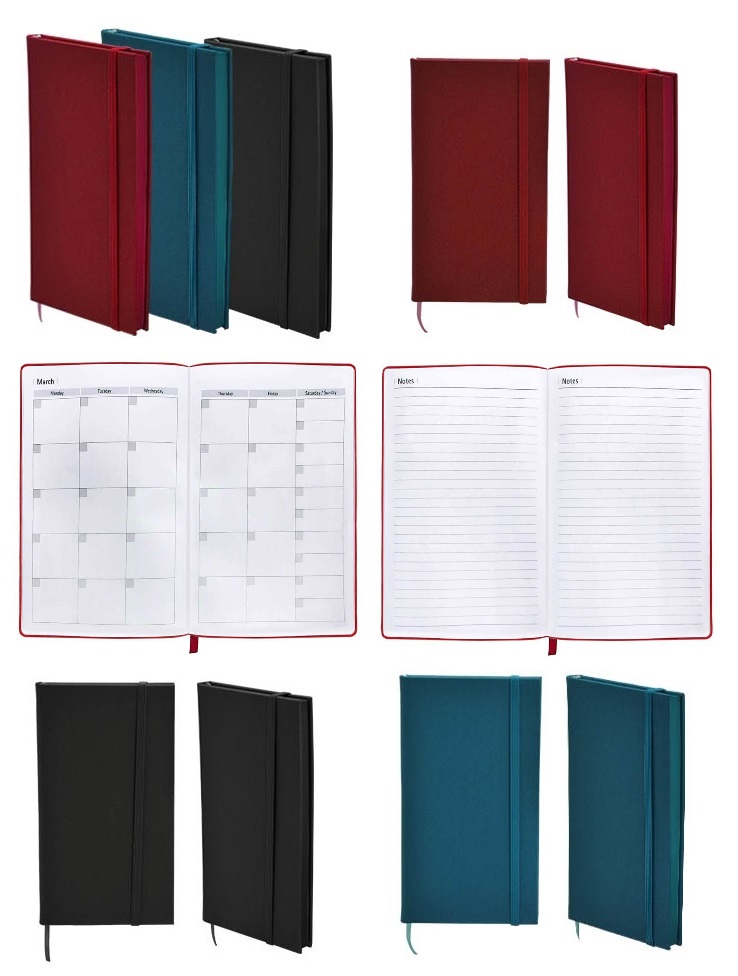 A6 size PU Leather Hard Cover Notebook