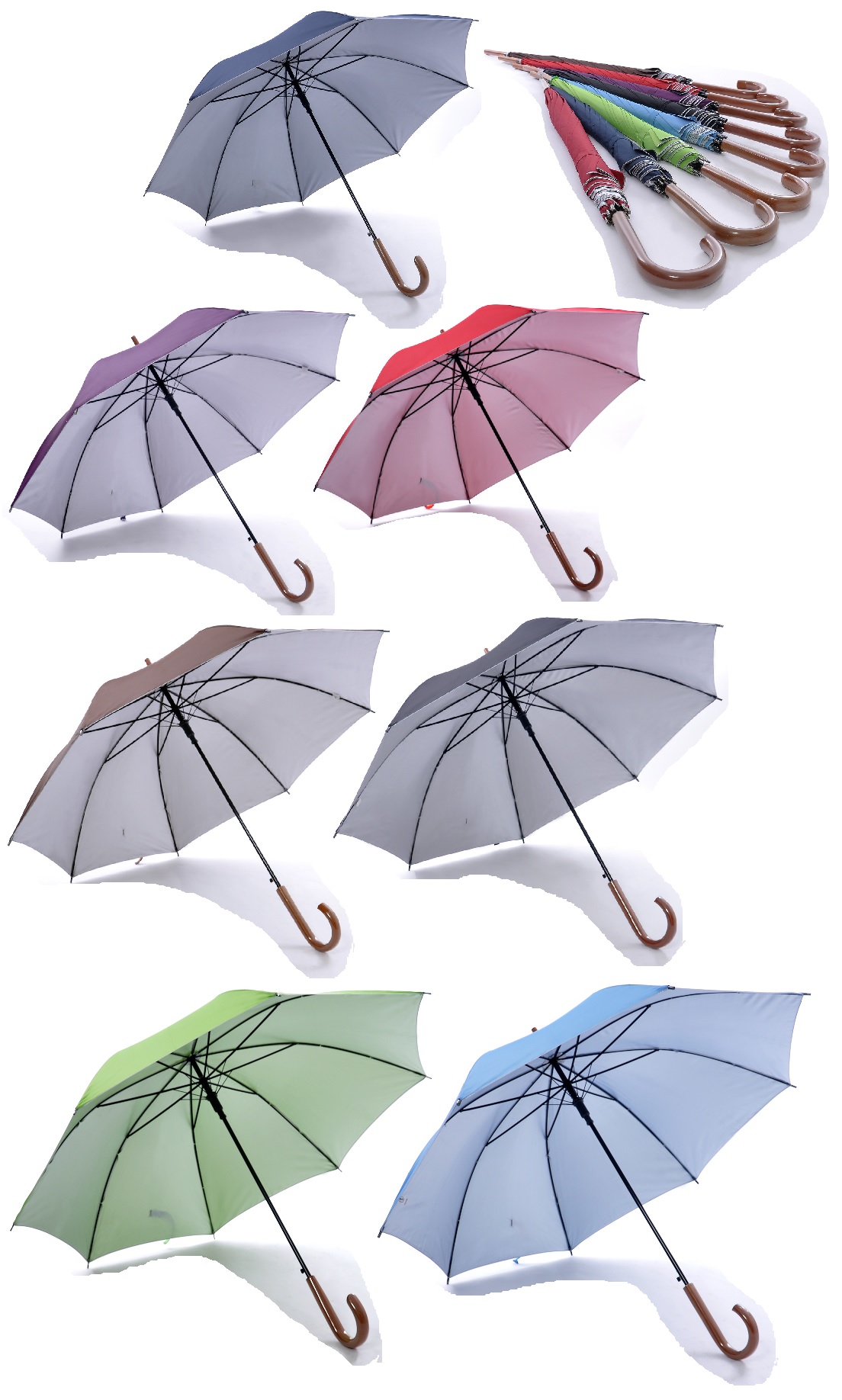24inch Umbrella with UV Coating on interior panels