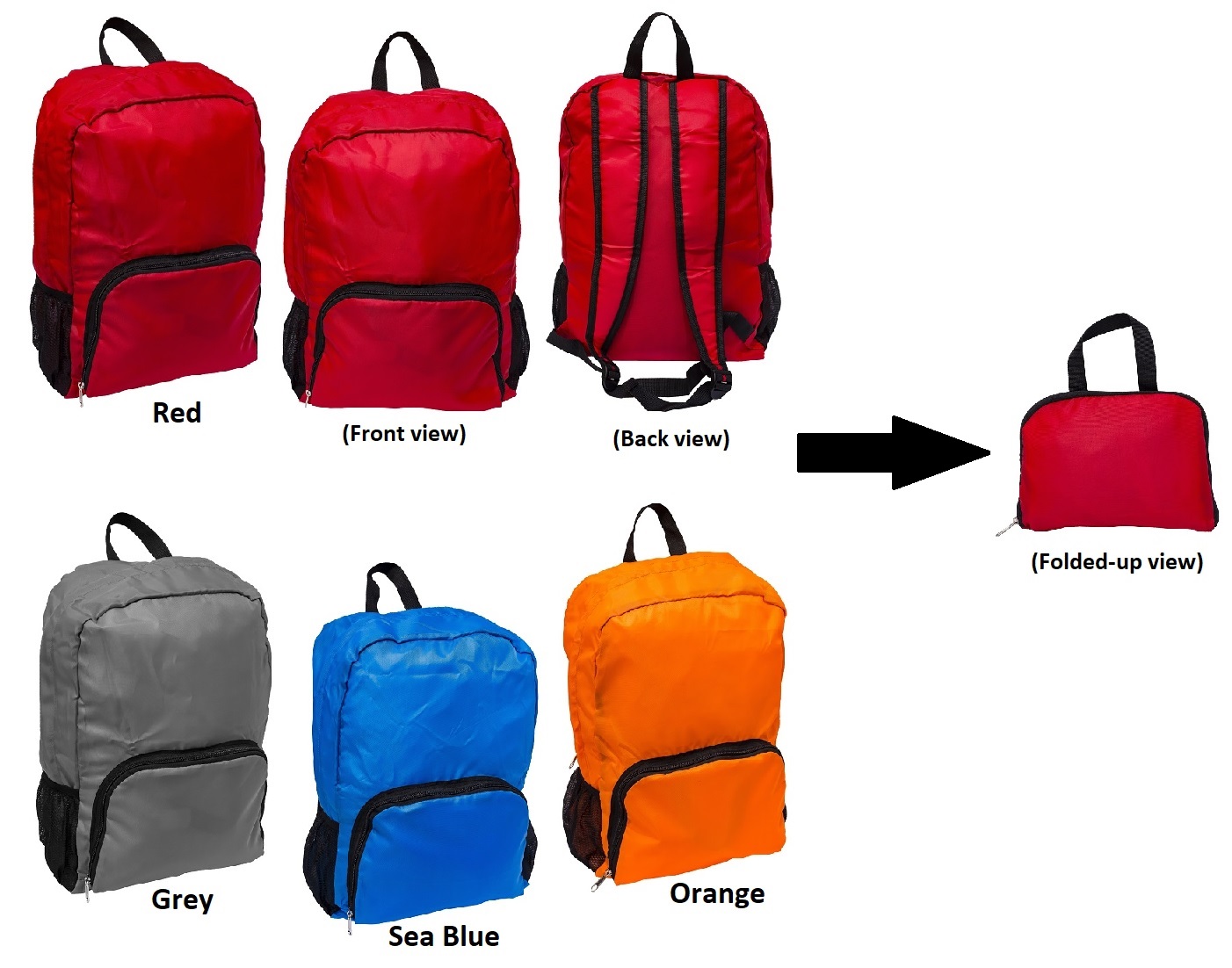 Nylon Foldable Backpack